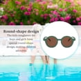 thumbnail image 3 of Round Optical Sunglasses Baby Spectacles Cream Toddler Fashionable Classic with Round-shape Frame Matching Clothing Accessories Green, 3 of 7
