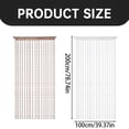 thumbnail image 5 of XIBUFE 2026 New Beaded Curtain,Doorway String Curtain,Tassel Bead Curtain for Hallway Window Closet Bedroom Living Room Kitchen Privacy Decor,Closet Curtain Boho Door Curtain,78.7"X 39.4",White, 5 of 6