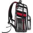 thumbnail image 3 of Faith Over Fear Patriotic Christian Cross American Flag Laptop Backpacks Double Shoulder Laptop Pack Bag Daypack Back Pack Bags Rucksack Computer Bag with Side Pockets Front Zipper Pockets, 3 of 6