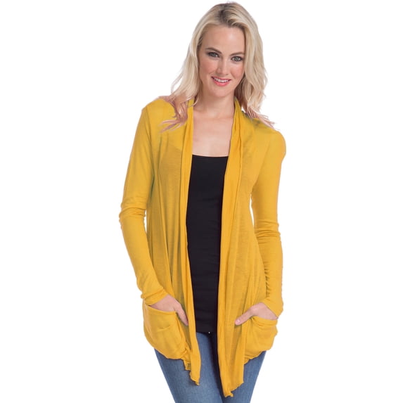 Semi-sheer Cardigan Cover-up with Pockets