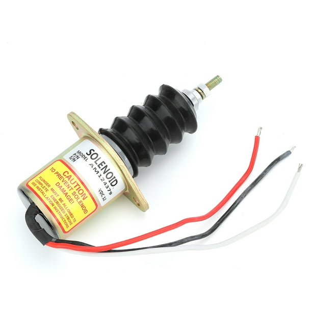 Kit de reemplazo de válvula solenoide de parada y apagado de motor diésel con carcasa de acero de 12 V AM124379