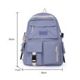 thumbnail image 1 of Mochila de dibujos animados para niña, morral de Color impactante para escuela media, bolsa de libros para estudiantes, bolsa de viaje informal para mujer, mochila de día Fivean unisex, 1 of 2