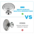 thumbnail image 4 of BKSDUEH 20PCS Brushed Satin Nickel Cabinet Knobs, Modern Round Kitchen Cabinet Door Pulls, Drawer Handles Cabinet Hardware Cupboard Handles with Mounting Screws for Dresser, Silver, 1.06" Diameter, 4 of 10