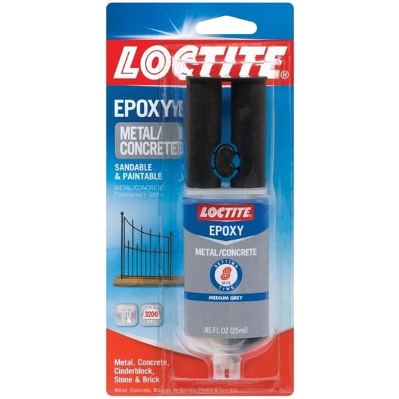 1PC Loctite Loctite 1919325 Metal And Concrete Epoxy, Gray, 0.85 fl. oz.