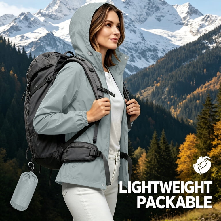 backpacking rain jacket in a bag J2RC Large Reversible Cover Retention system for a perfect fit Ultralight Rain Jacket - Vertice