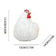 thumbnail image 3 of POINTERTECK Hen Clip Ladder Resin Artwork Decoration Interesting Animal Home Courtyard Decoration, 3 of 5
