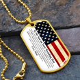 thumbnail image 2 of TO MY SON ON YOUR WEDDING DAY - Graphic Military Dog Tag Necklace (Optional Personalized Engraving), 2 of 5