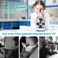 thumbnail image 4 of Microscope for Students and Kids, 100-2000x Magnification Powerful Biological Educational Microscope with Operation Accessories, Slides Set, Phone Adapter, Wire Camera Shutter & Backpa, 4 of 6