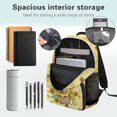 thumbnail image 5 of Bulopur Toddler Girls 17 Inch Backpack Set of 4, Yellow Sunflower Capybara Print School Bookbag with Full Accessories: Lunch Box, Water Bottle Holder, Pencil Case for Preschool Daily Use, 5 of 8