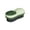 Green-GN-clearacne, variant on WWG Double Sided Laundry Brush with Soft and Firm Bristles Multi Purpose Cleaning Tool for Shoes Clothes Tiles Bathtub 7 Inch