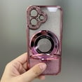 thumbnail image 2 of 3 in 1 Phone Case For iPhone 16/16 Plus/16 Pro/16 Pro Max, Advanced Sensing Lens All-inclusive Anti-fall Case with Magnetic Stand Luxury Women Phone Case, 2 of 11