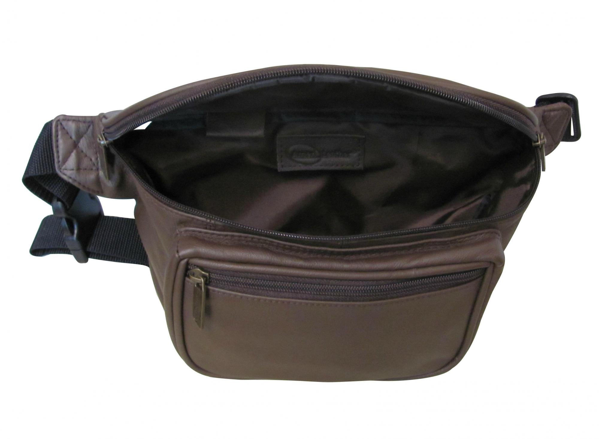 Jumbo Size Leather Fanny Pack