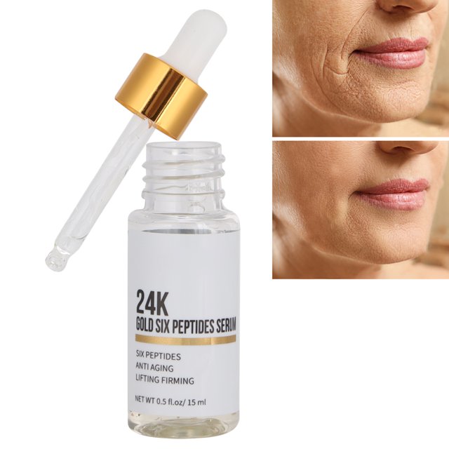 Suero Facial Suero Facial Oro 24K Hidratante Antiarrugas Suero Facial Reparador para Mujeres Satin Naturel Cosméticos Naturales Orgánicos Cuidado de la Piel 15ml ANGGREK Otros