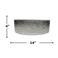 thumbnail image 6 of Stadium 14" Black Gradient Tempered Glass Circular Bathroom Vessel Sink, 6 of 7