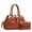 2048Earth Yellow, variant on Medium Size Glossy PU Leather Top Handle Crossbody Tote Purses for Women with Wallet Set Blue Crocodile Pattern Shoulder Handbags for Women with Compartments