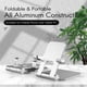 thumbnail image 5 of Soporte plegable de aluminio para teléfono y tableta | Base portátil ajustable para escritorio | Soporte metálico resistente para teléfonos, tabletas y portátiles | Diseño ergonómico para juegos y, 5 of 9