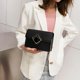 thumbnail image 2 of Sywqhk Bolsos De Hombro Con Cadena De Color Sólido Bolsos Cruzados De Cuero Pu Para Mujer (Negro) Sywqhk Para estrenar, 2 of 7