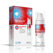 Vita Sciences Nervex Neuropathy Relief Cream for Hands and Feet – Capsaicin-Free Nerve Cream with B12, B1, B5, B6, Vitamin E, Arnica, MSM, Aloe & Coconut Oil – Fast-Absorbing Formula for Tingling & B