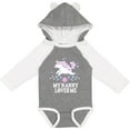 thumbnail image 3 of Inktastic My Nanny Loves Me Girl Unicorn Girls Long Sleeve Baby Bodysuit, 3 of 5