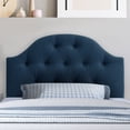 thumbnail image 4 of Calera Diamond Button Tufted Upholstered Arched Panel Twin Headboard, 4 of 6