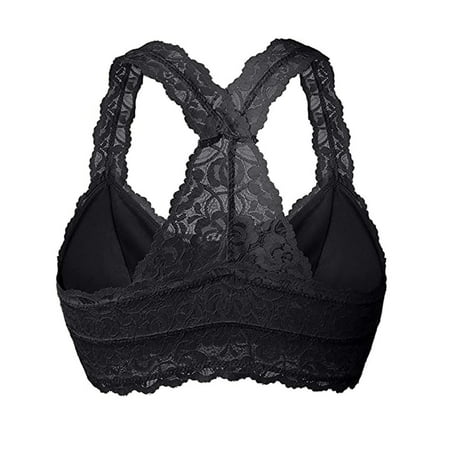 

New Women Plus Size V Neck Underwear Lingerie Sexy Vest Crop Wire Free Bra S-3XL