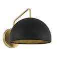 thumbnail image 3 of Trade Winds Hazel 1-Light Wall Sconce in Matte Black with Natural Brass, 3 of 5