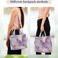 thumbnail image 4 of FORMRS Womens Corduroy Tote Bag Crossbody Shoulder Handbag with Pocket, Pastel Purple Marble Pattern, 4 of 7