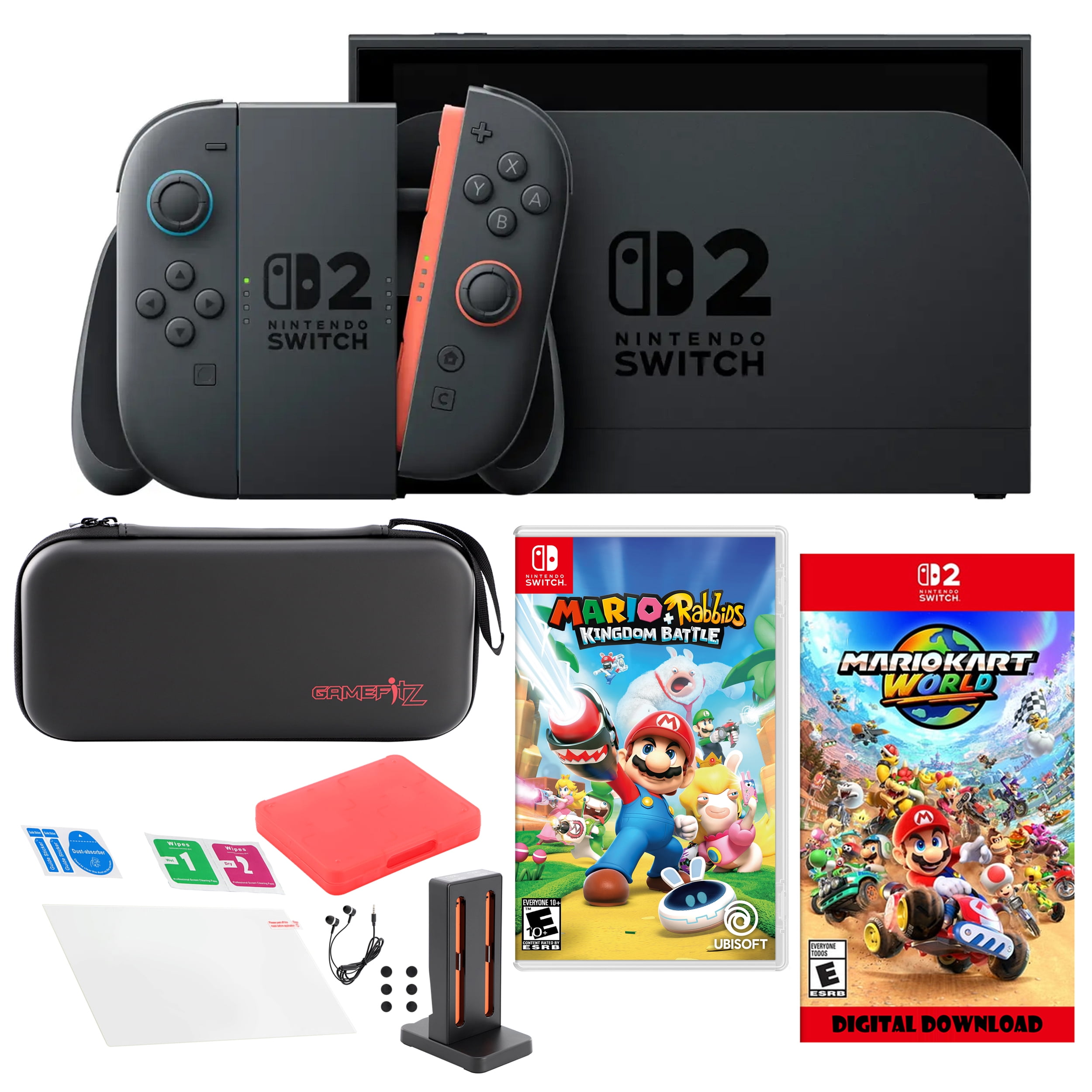 Nintendo Switch OLED Console - Mario Bundle with Headset, Wired
