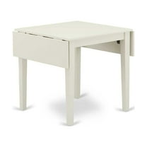 East West Furniture Norden Rectangular Wood Dining Table in Linen White