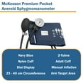 thumbnail image 3 of McKesson Premium Adult Cuff Arm Aneroid Sphygmomanometer Unit 2-Tubes Blue 12 per Case, 3 of 4