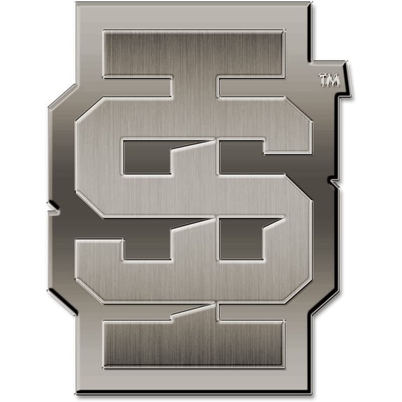 Idaho State University Bengals Solid Metal Auto Emblem Antique Nickel for Car/Truck/SUV