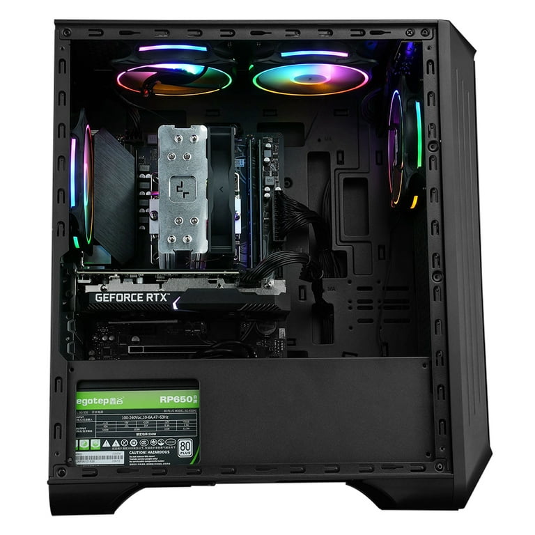 VolttierPC PC Gaming Completo AMD Ryzen 5 5600G/16GB/1TB SSD + Monitor 24  + Teclado/Ratón, PcCompo