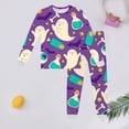 thumbnail image 2 of JAJAHO Toddler And Kid Halloween Pajama Set Long Sleeve Sleepwear And Pants 2 Piece Sets For Boys Girls 2-9Y, 2 of 3