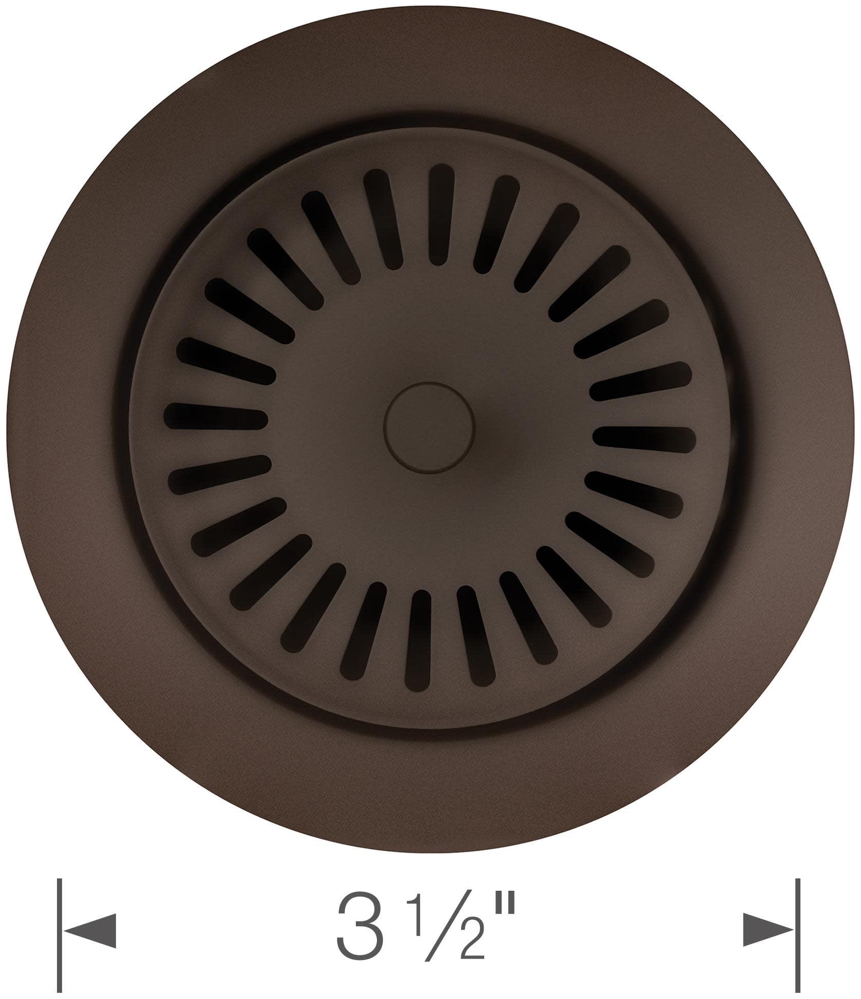 3.5 in. Silgranit-Matched Disposal Flange, Coal Black