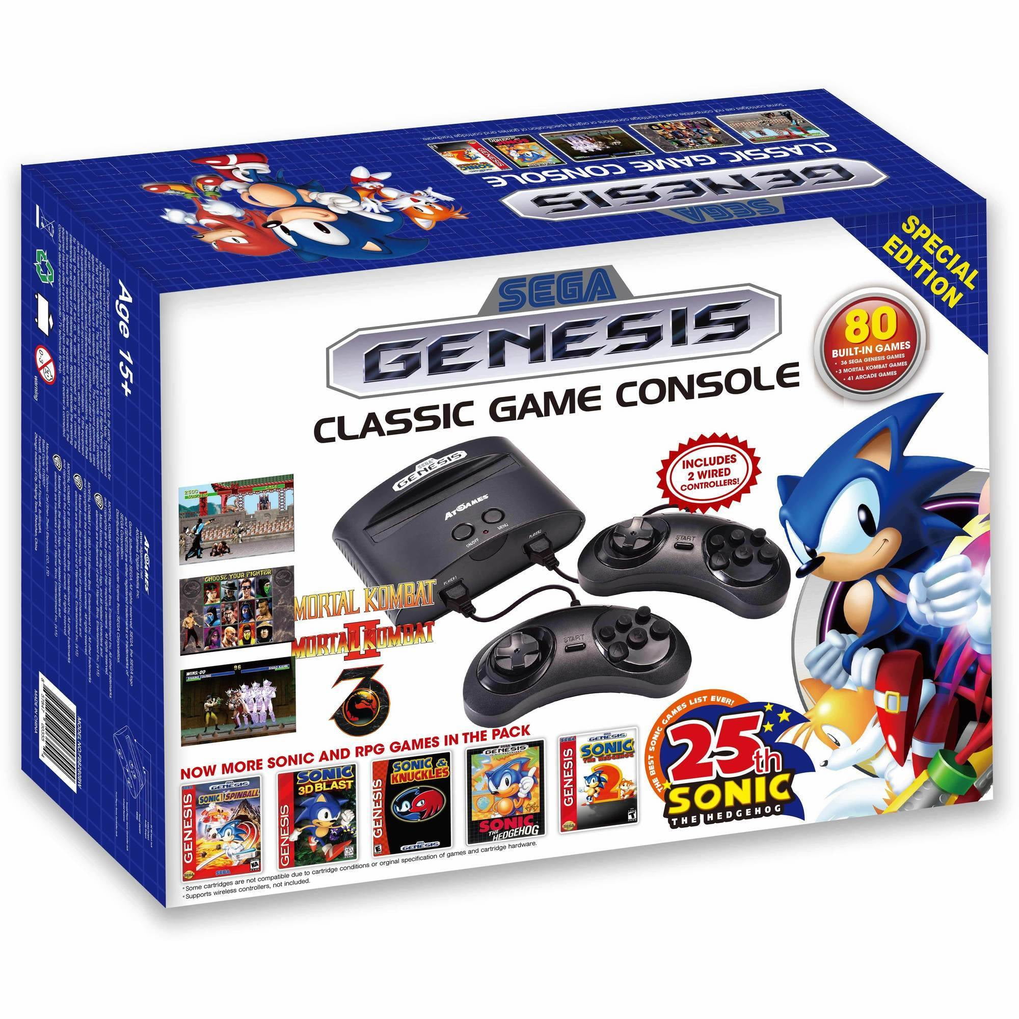 walmart sega genesis classic game console