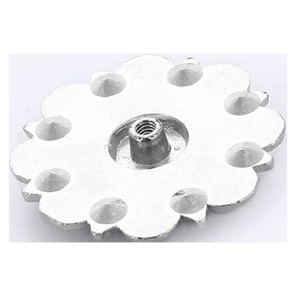ABPETE 12-Pack Floral Rhinestone Conchos with Screw Backs - Crystal Embellishments for Leathercraft, Belts, Bags & DIY Projects​