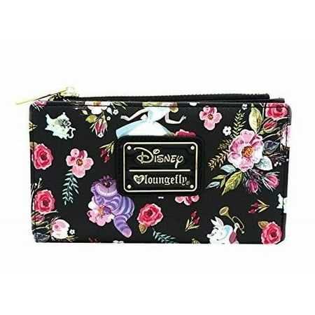 Alice in Wonderland Loungefly Floral Print All around Wallet Zip New w/ tags