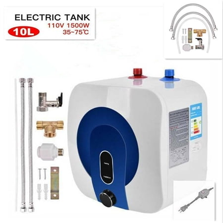 EAYSG 110V 10L Electric Tankless Hot Water Heater Kitchen Bathroom Home 35?-75?