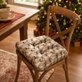 thumbnail image 2 of Christmas Tufted Chair Square Seat Cushion, Soft Thickened Floor Pillow, Comfort Chair Pad, Winter Holiday Home Furnishing, Multi Pattern Indoor Sitting Mat, Window Nook Lounge Decor Decorations, 2 of 8