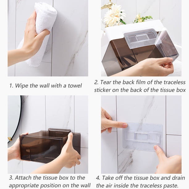 Organizador De Baño Con Estante: Soporte Para Papel Higiénico Y Toallitas Oculto, Fácil De Instalar