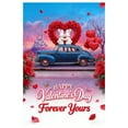 thumbnail image 1 of TIELUTT Rideau de Porte de la Saint-Valentin Mignon avec Cœur Rose & Design de Lapin pour Porte d'Entrée, Bannière de Drapeau Intérieur pour Mur Extérieur, Drapeaux pour Chambre de Filles, Guirlande pour Bébé Fille, Couplets Chinois en Papier, 1 of 4