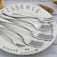 thumbnail image 2 of fastboy 16pcs Dinner Forks Silverware Fork Long Handle Table 8 Inches Mirror Safe Tableware Accessories Home Restaurant, 2 of 6