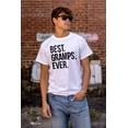 thumbnail image 3 of Best Gramps Ever Grandpa Grandfather Men's Big & Tall Crewneck Graphic Tee Brisco Brands 3X, 3 of 5