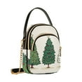 thumbnail image 7 of FORMRS Crossbody Bag for Women Quilted Travel Shoulder Cell Phone Purse with Chain Strap Handbag, Hand Drawn Christmas Stars, 7 of 7