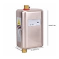 thumbnail image 4 of 3800W Electric Water Heater Instantaneous Tankless Instant Hot Water Heater Kitchen Bathroom Shower Flow Water Boiler ,Digital Temperature Display, 4 of 5
