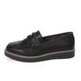 thumbnail image 4 of Dazzher Women's Classic Penny Loafers Round Toe Platform Slip On Shoes for Casual Daily Wear, 4 of 7