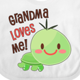 thumbnail image 4 of Inktastic Grandma Loves Me- Cute Turtle Boys or Girls Baby Bib, 4 of 4