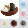 thumbnail image 2 of Hamster Bed Round Shape Plush Soft Warm Guinea Pig Bed Small Animal Sleep Mat, 2 of 6