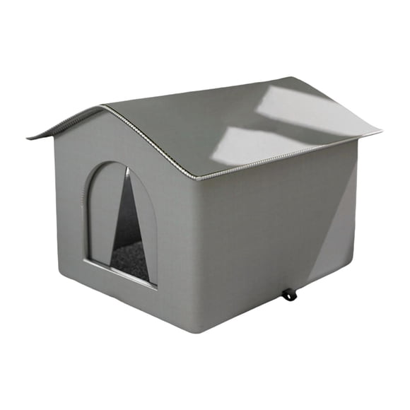Casa para gatos al aire libre Strade Fareast Limited refugio para gatos callejeros Gris M