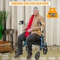 thumbnail image 7 of Accreate Rolling Walker for Seniors - Lightweight Folding Rollator Walker with Seat and Dual Braking System, 7 of 7